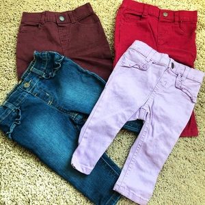 Set of 4 Denim Baby Jeans NWOT 6-9M